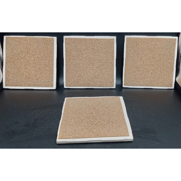 4 Tile Drink Coasters Cork Backing Wine Theme "Do Not Disturb Till Empty" 4x4 - Picture 6 of 6